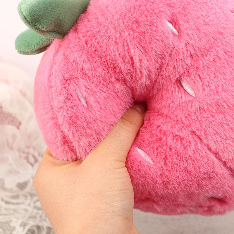 Pink Strawberry Pillow Doll