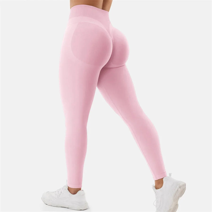 Pink Scrunch Butt Leggings