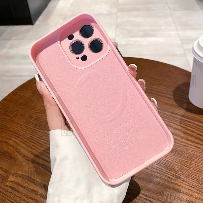 Pink Liquid Silicone MagSafe iPhone Case