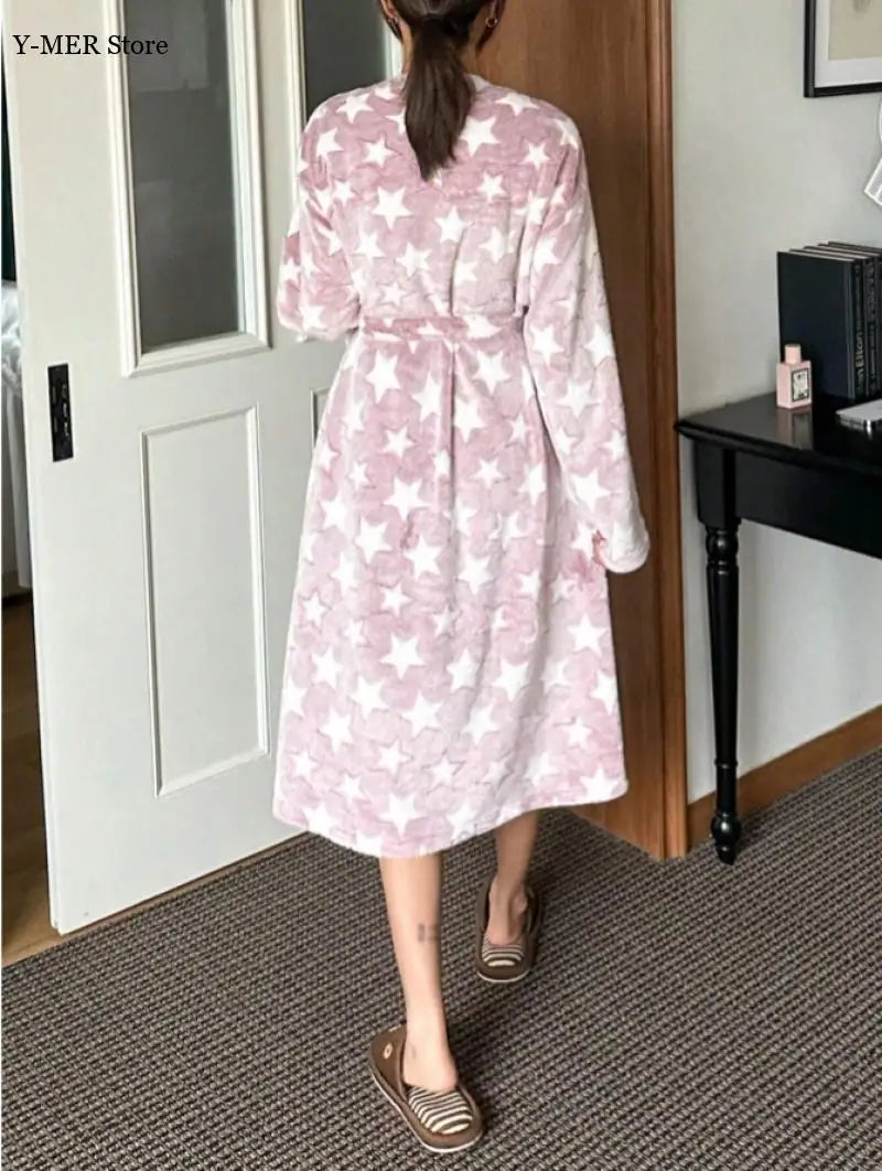 Pink Velvet Winter Robe