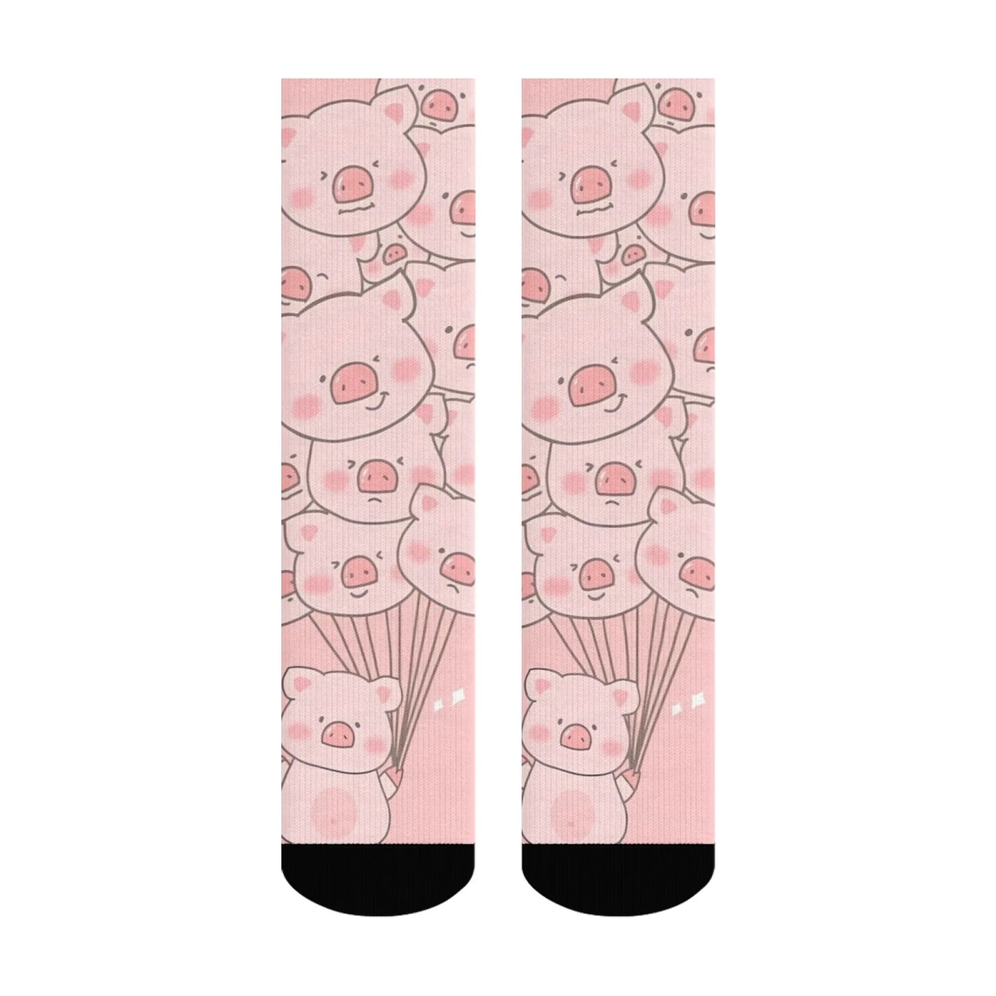 Pink Pig Harajuku Basketball Socks