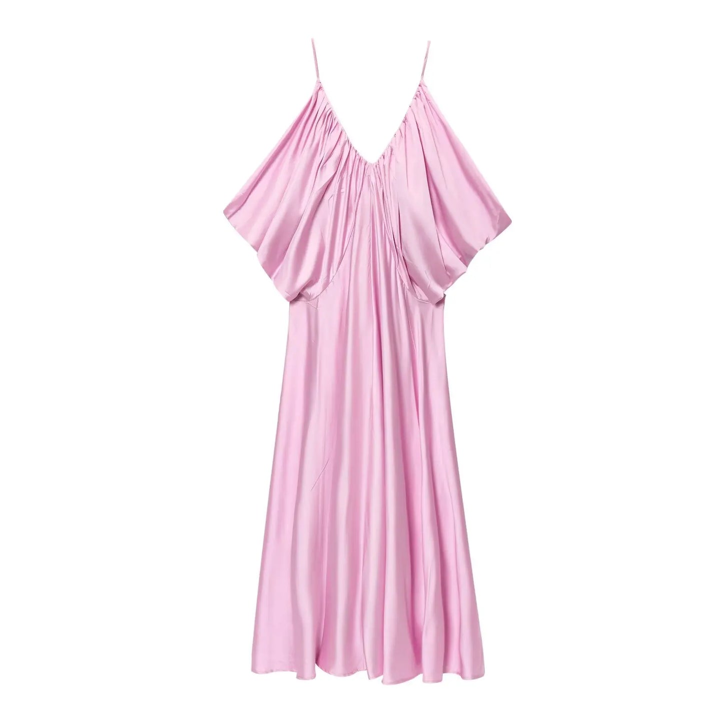 Sexy Chic Pink V-Neck Backless Party Dress