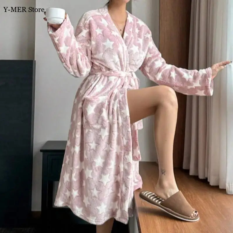 Pink Velvet Winter Robe