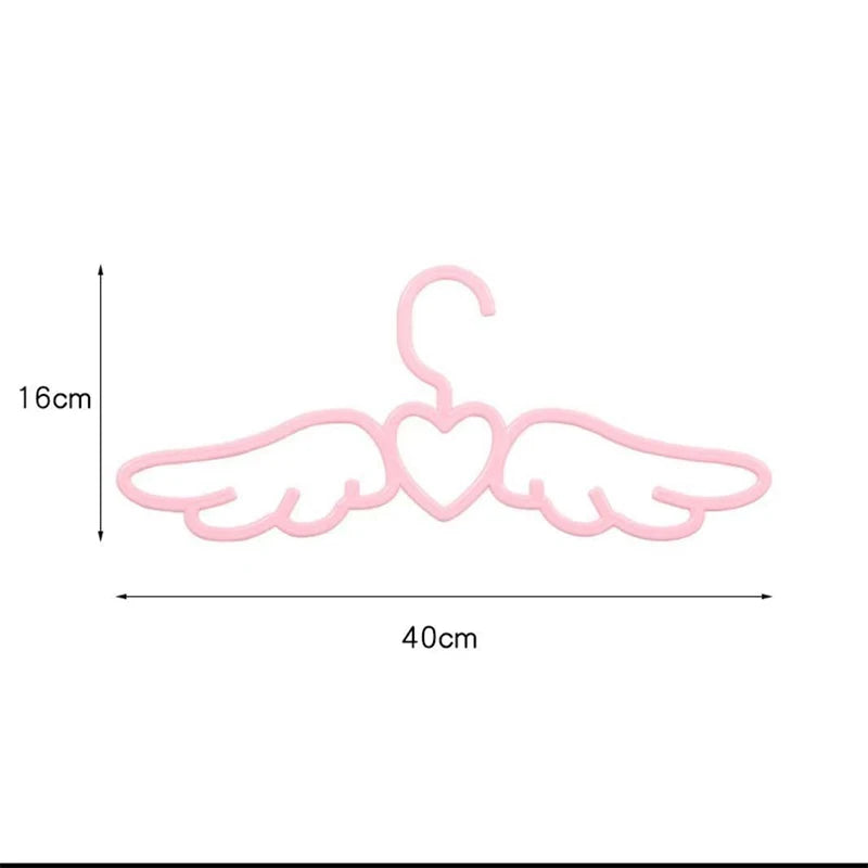 Pink Love Heart Non-Slip Clothes Hangers (5/10/20PCS)