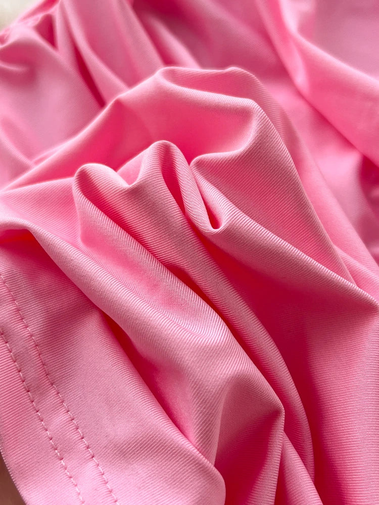 Pink Floral Tube Dress