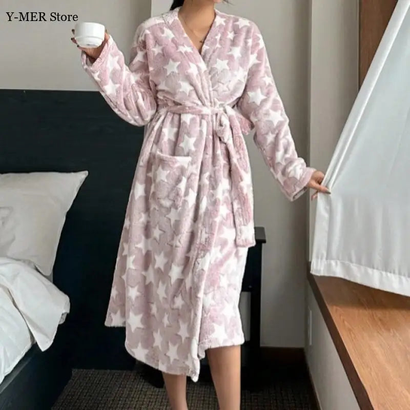 Pink Velvet Winter Robe