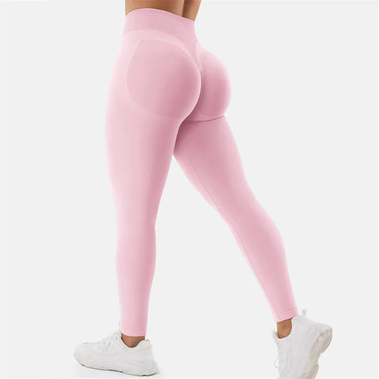 Pink Scrunch Butt Leggings
