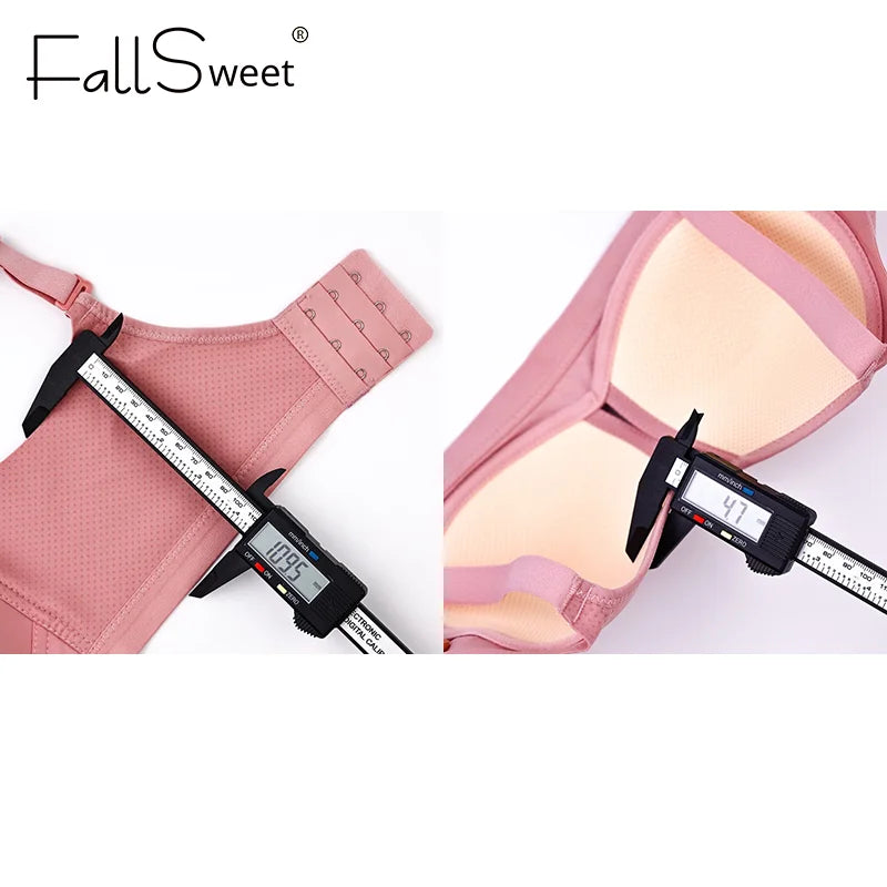 Pink Seamless Wireless Plus Size Bra