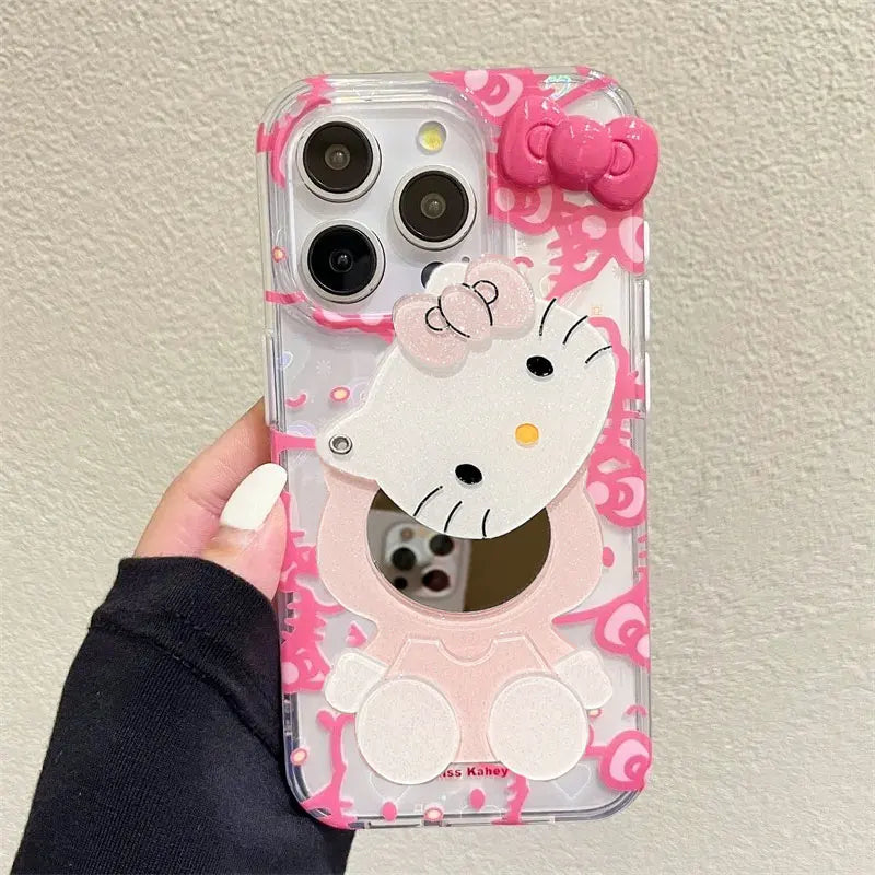 Pink Hello Kitty Laser Shining iPhone Case