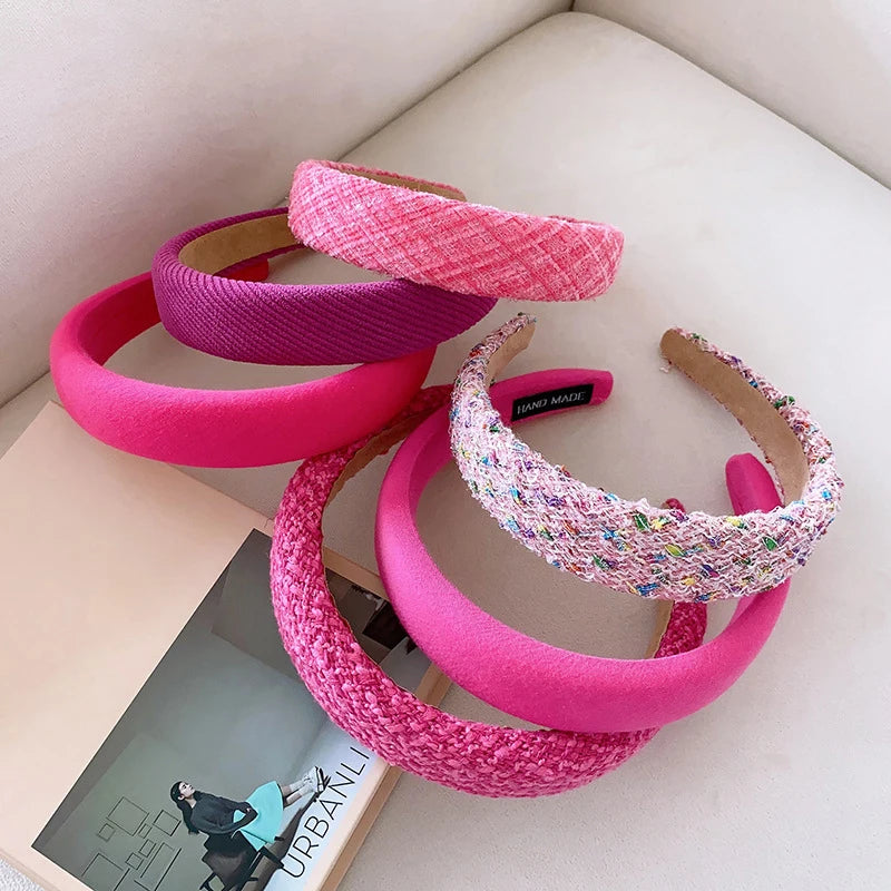 Rose Pink Sponge Princess Headbands