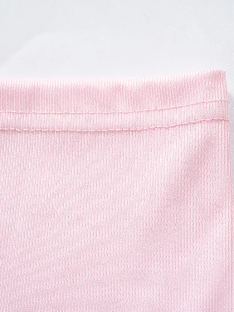 Pink Strapless Bodycon Dress