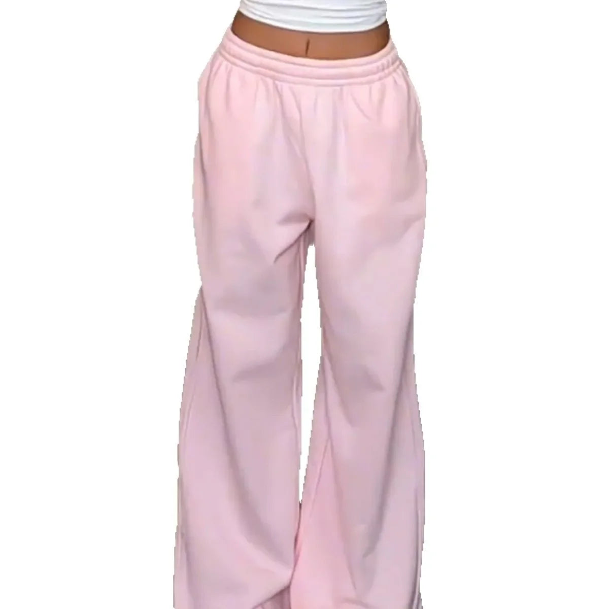 Pink Wide Leg Sweatpants