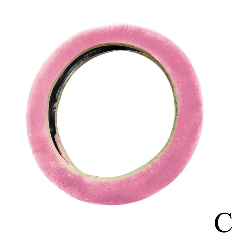 Pink Plush Winter Car Set