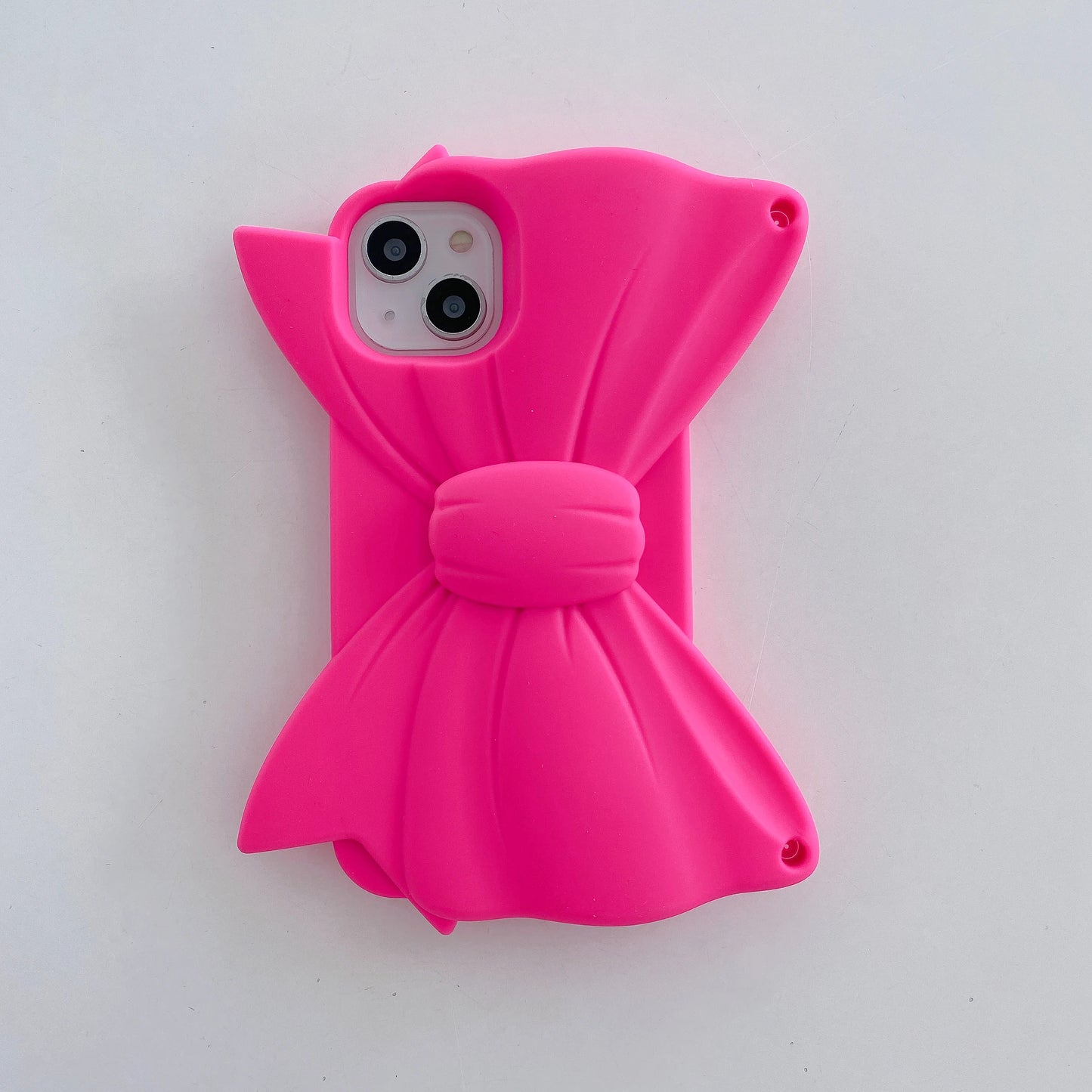 Pink 3D Bowknot Soft Silicone iPhone Case