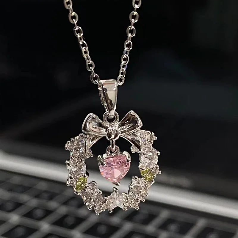 Pink Heart Necklace