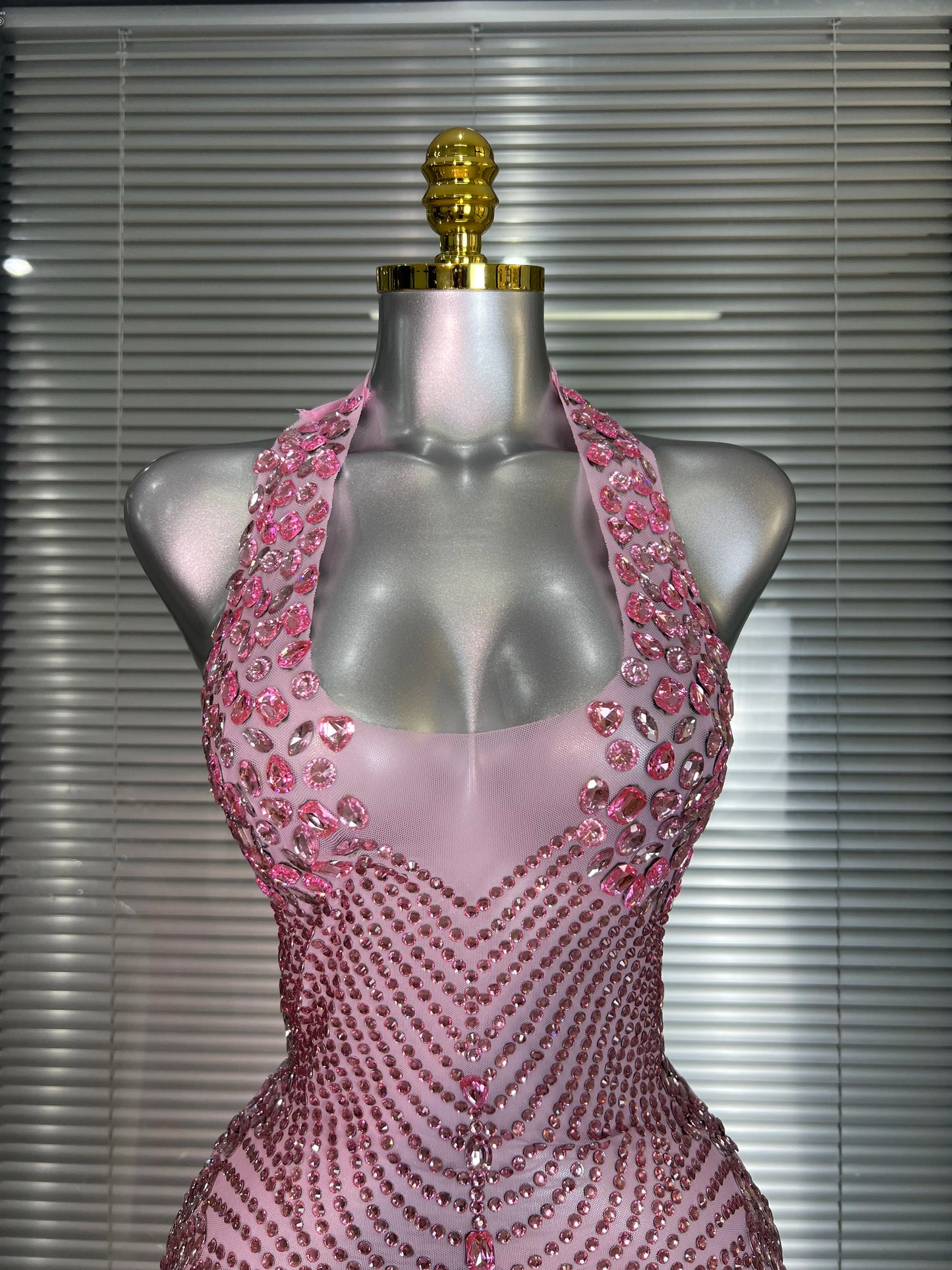 Pink Mesh Club Dress