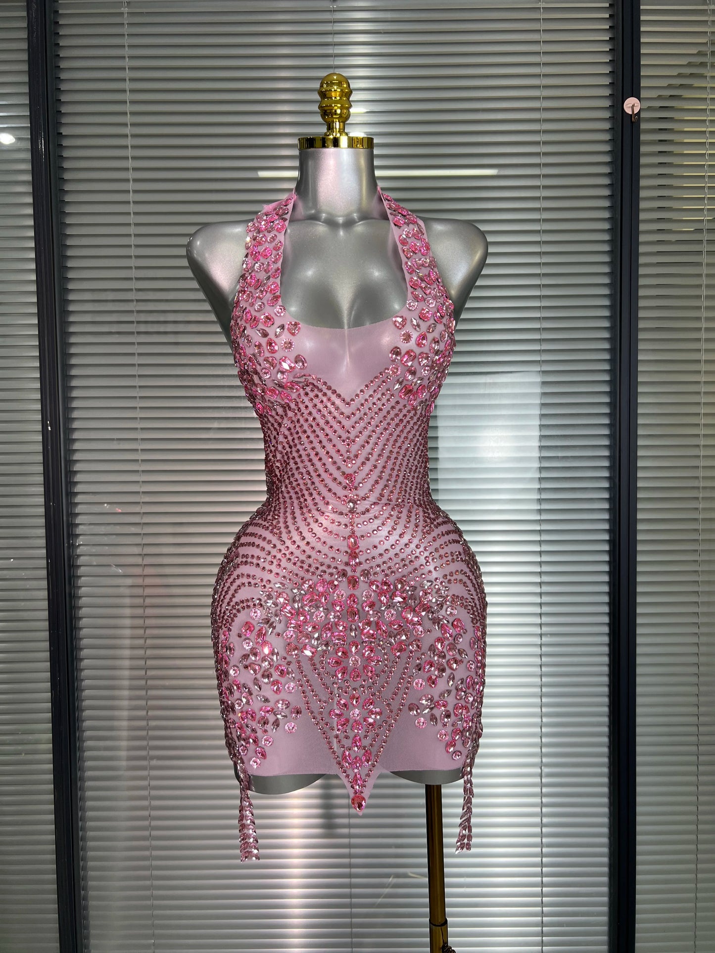 Pink Mesh Club Dress