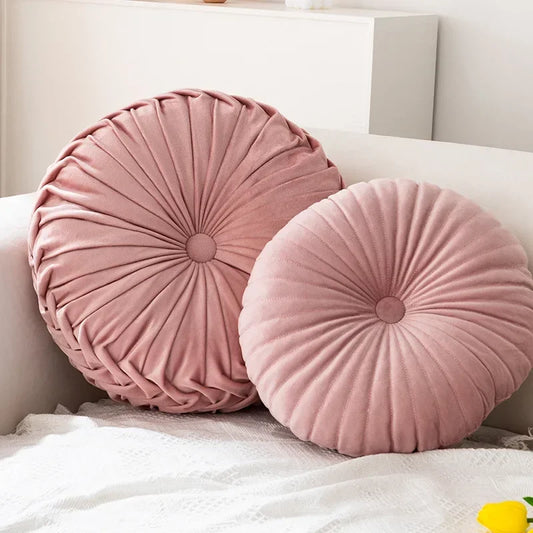 Pink Pumpkin Wheel Futon Pillow