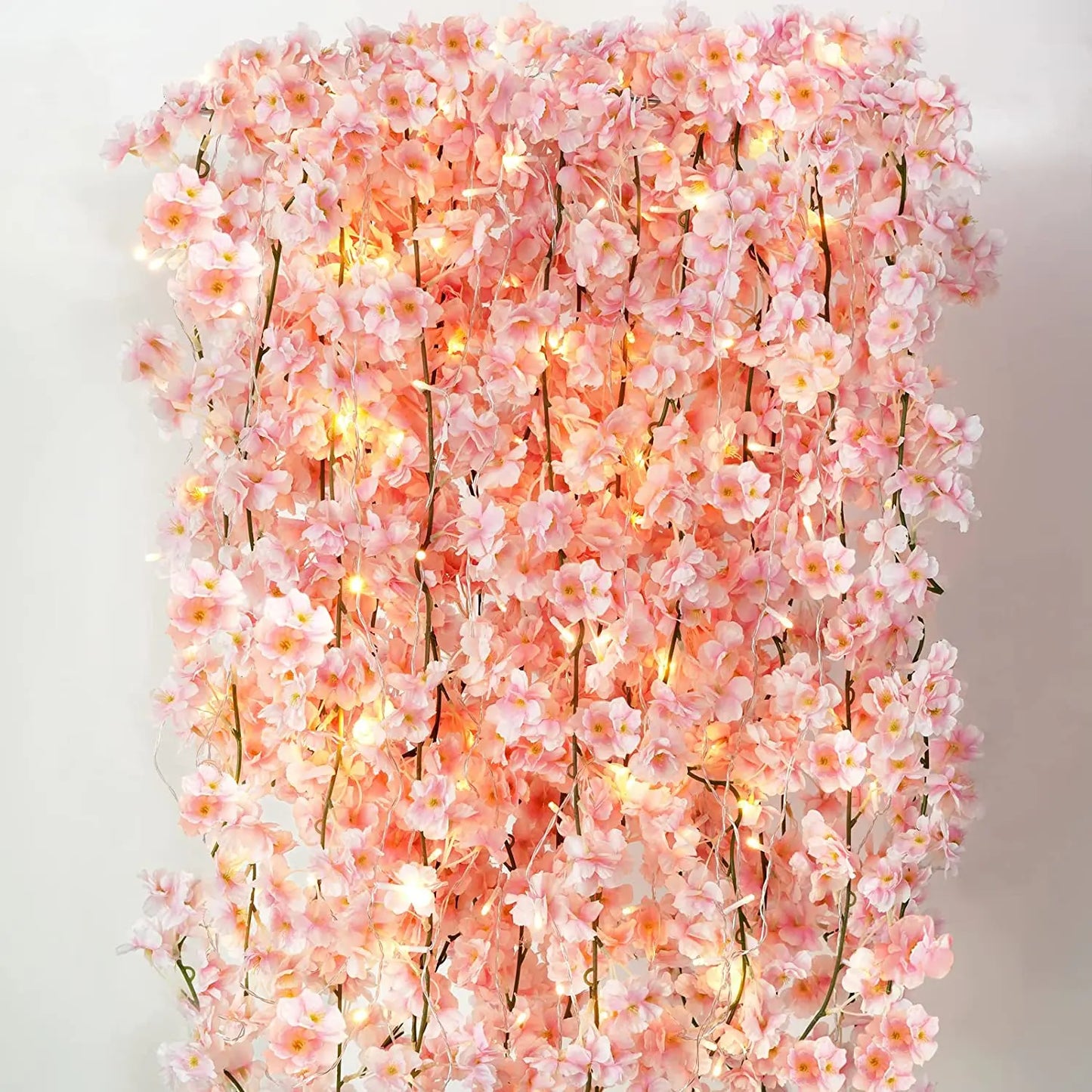 Pink Cherry Blossom Vine Garland Set