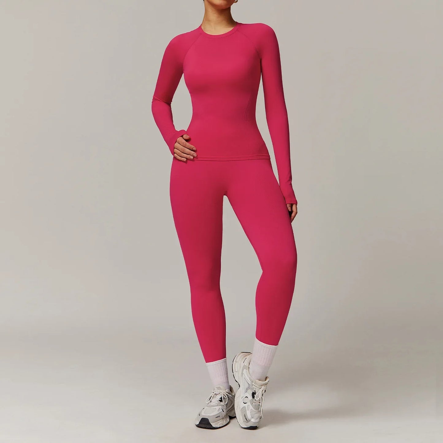 Pink Seamless Workout Set
