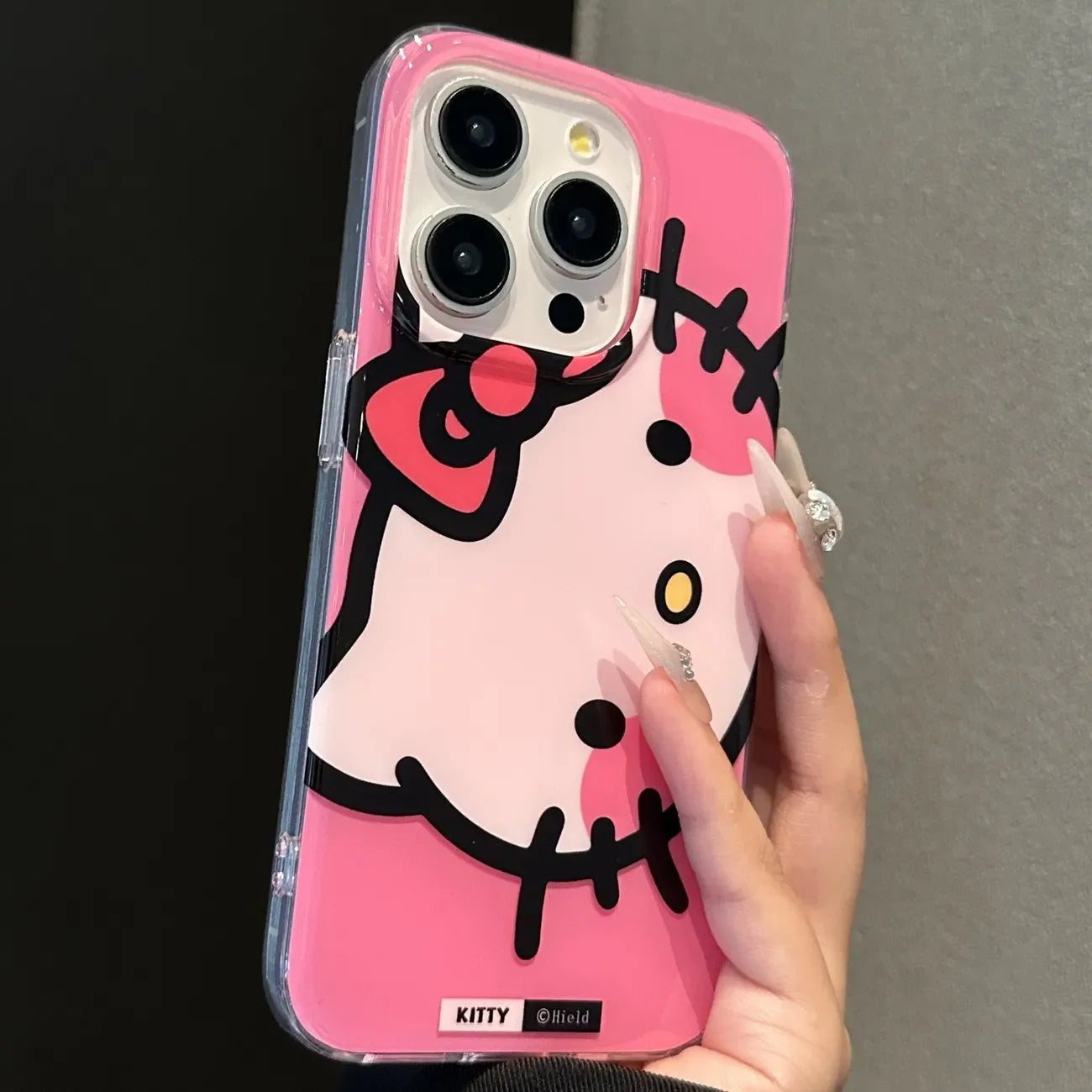 Pink Hello Kitty Bow Strap Kawaii iPhone Case