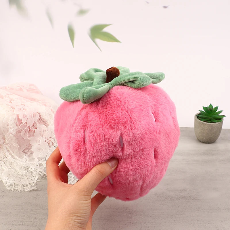 Pink Strawberry Pillow Doll