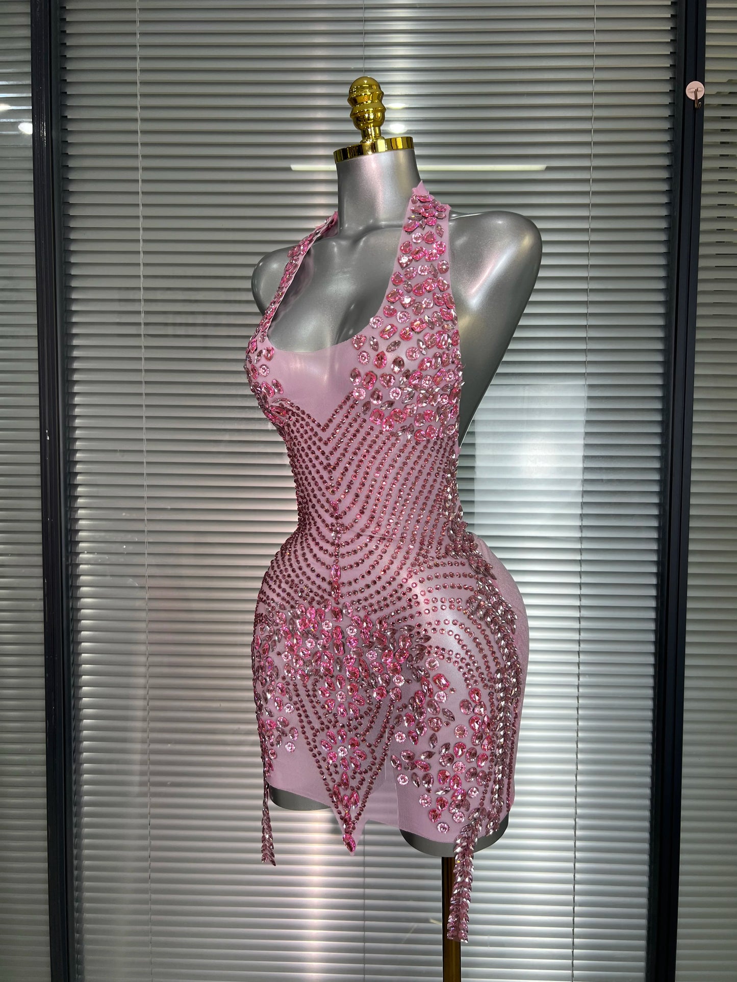 Pink Mesh Club Dress