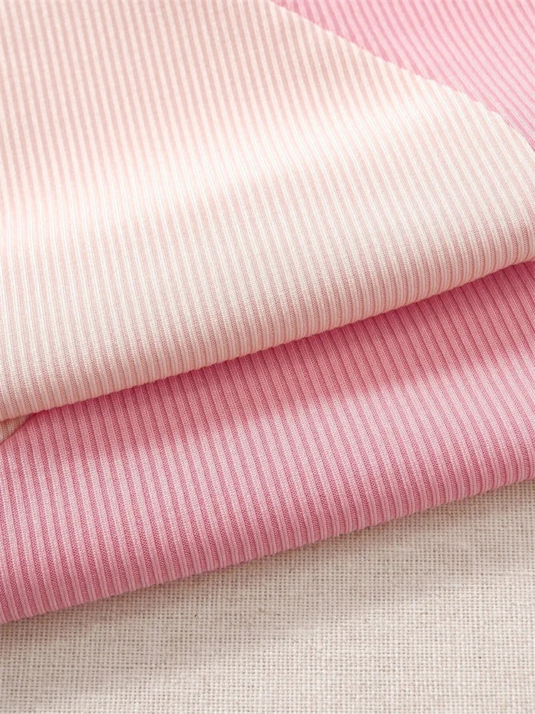 Pink Ribbed Crop Tank