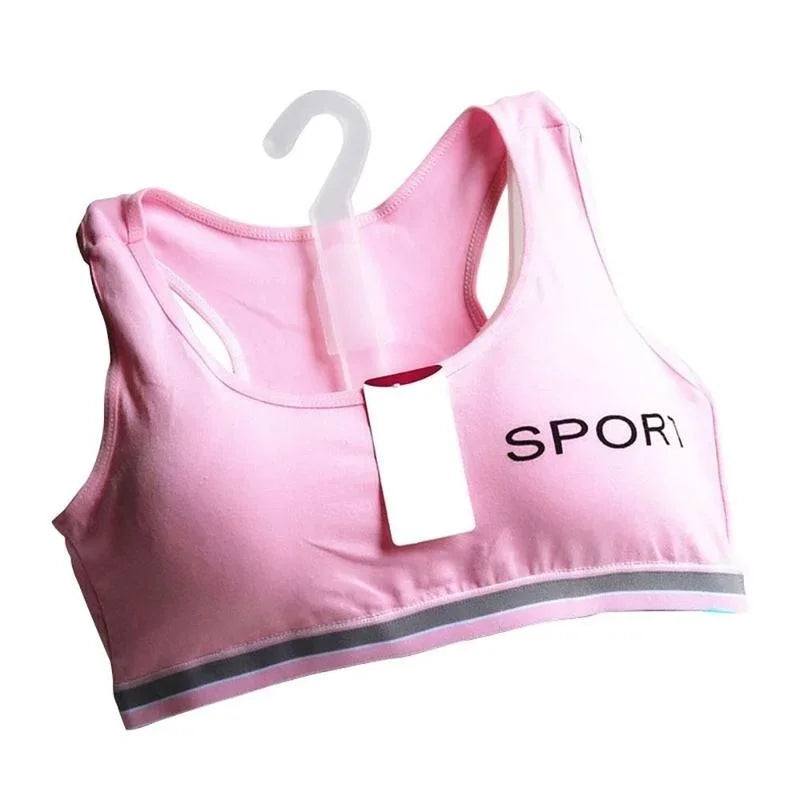 Pink High-Intensity Cotton Sports Bra