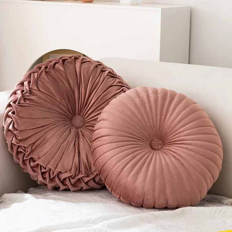 Pink Pumpkin Wheel Futon Pillow
