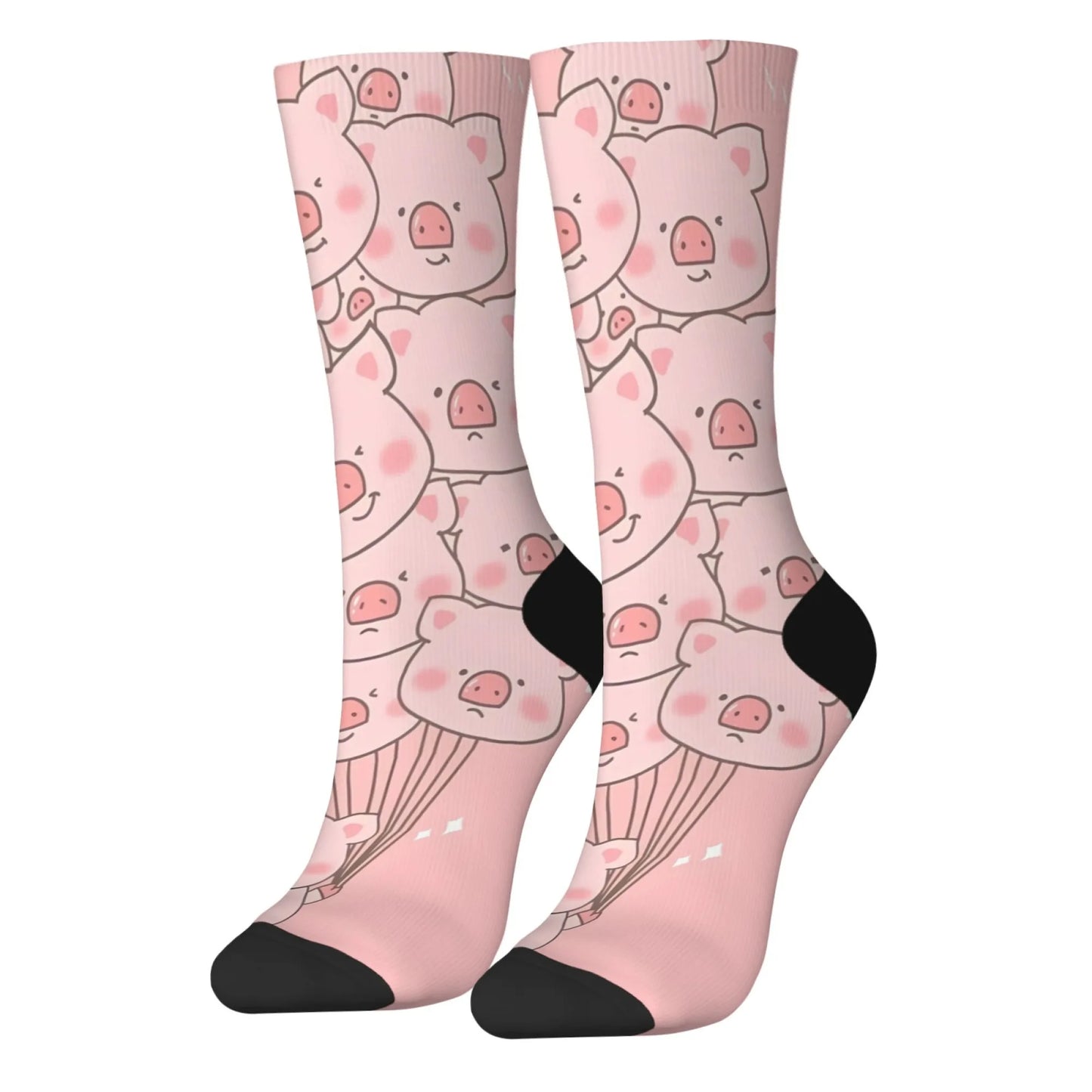 Pink Pig Harajuku Basketball Socks