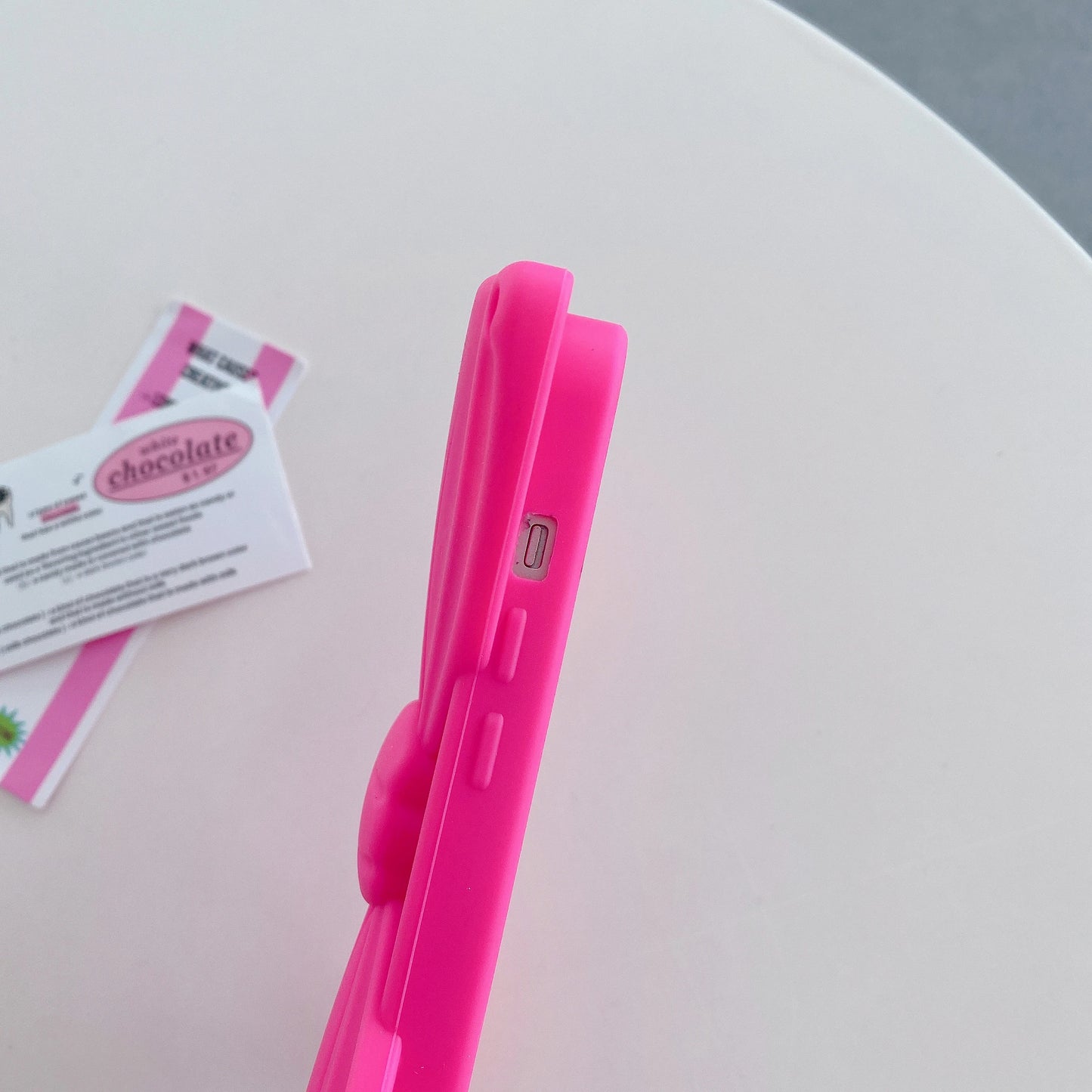 Pink 3D Bowknot Soft Silicone iPhone Case