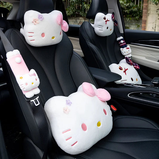 Pink Hello Kitty Car Neck Pillow
