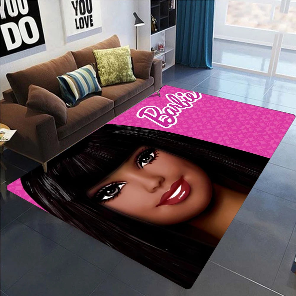 Barbie Pink Heart Area Rug